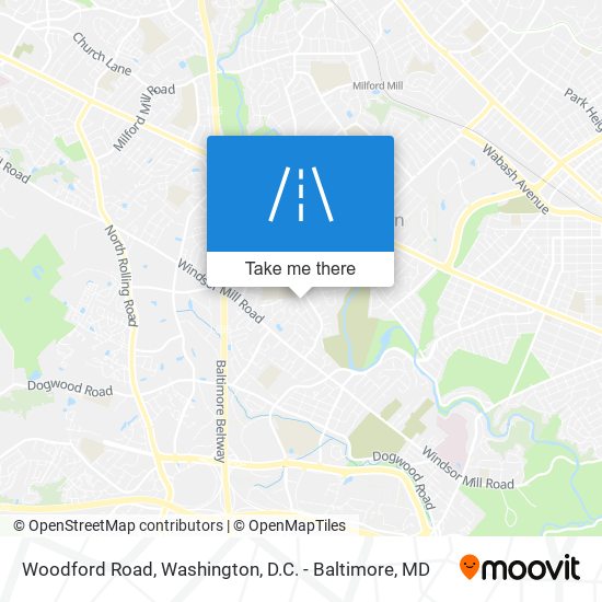 Woodford Road map