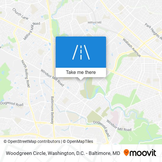 Woodgreen Circle map