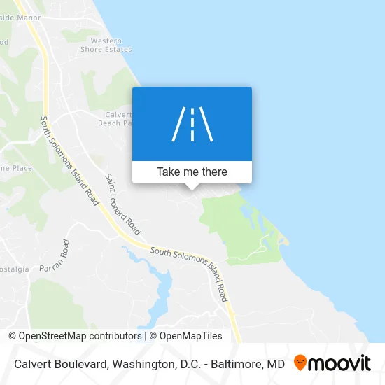 Calvert Boulevard map