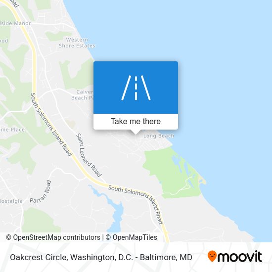 Mapa de Oakcrest Circle