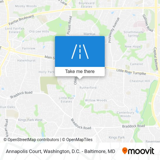 Mapa de Annapolis Court