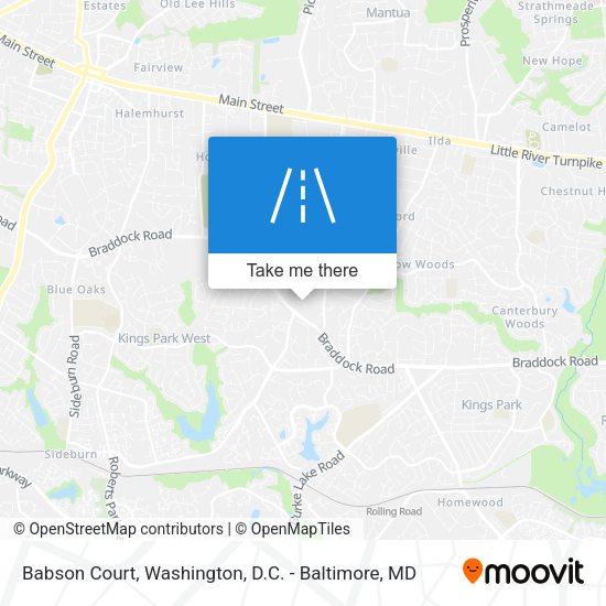 Babson Court map