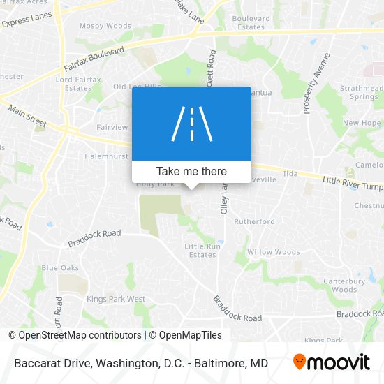 Mapa de Baccarat Drive