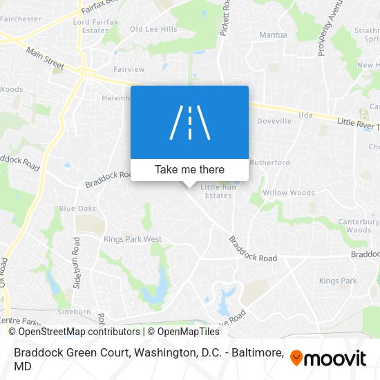 Braddock Green Court map