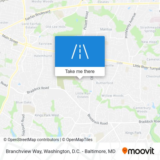 Branchview Way map
