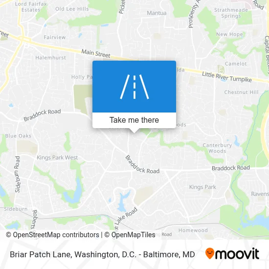 Briar Patch Lane map