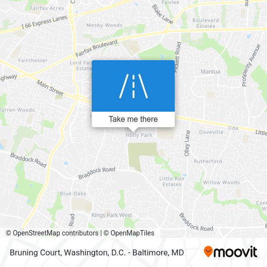 Bruning Court map