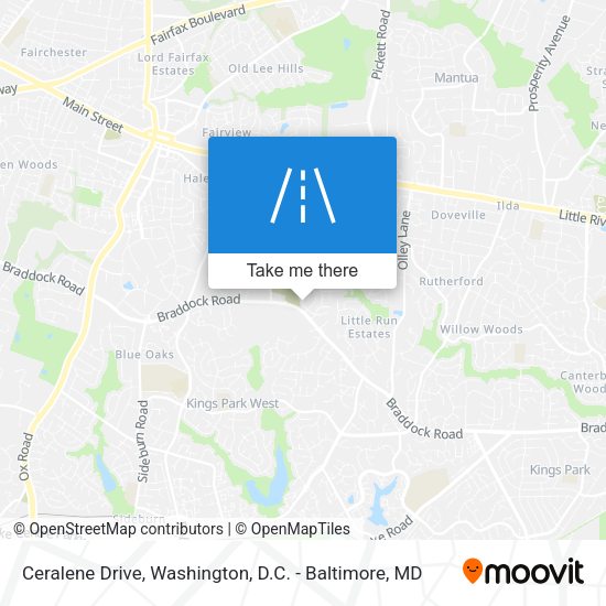 Ceralene Drive map