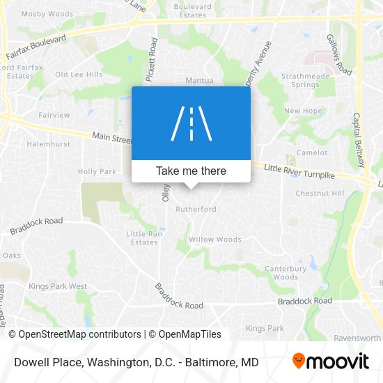 Dowell Place map