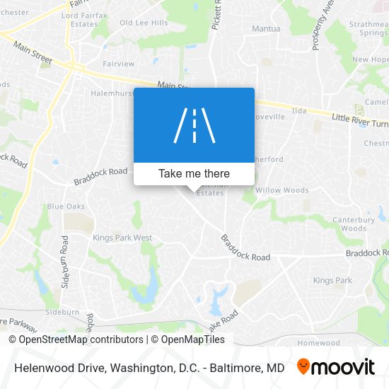 Helenwood Drive map