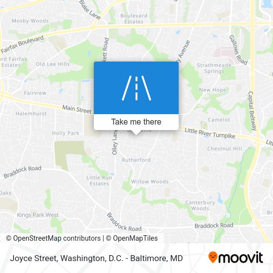 Joyce Street map
