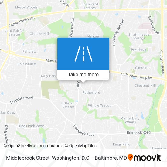 Middlebrook Street map