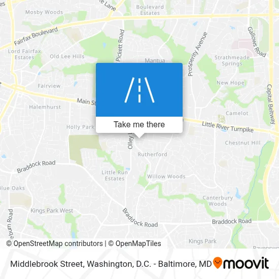 Middlebrook Street map