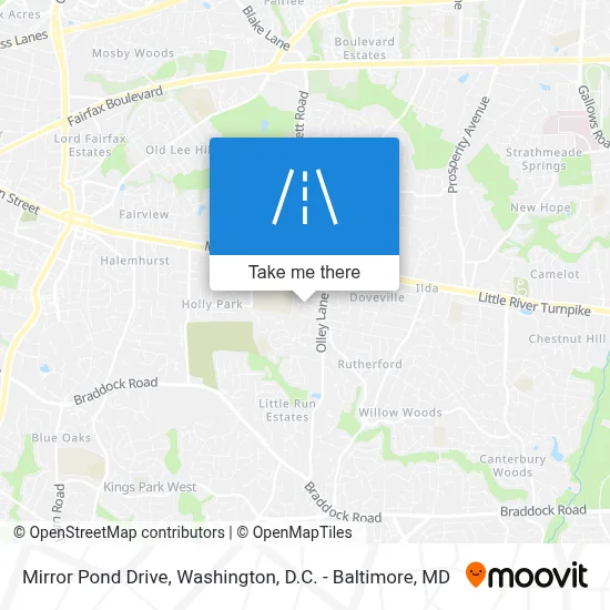 Mirror Pond Drive map