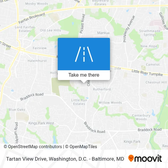 Tartan View Drive map