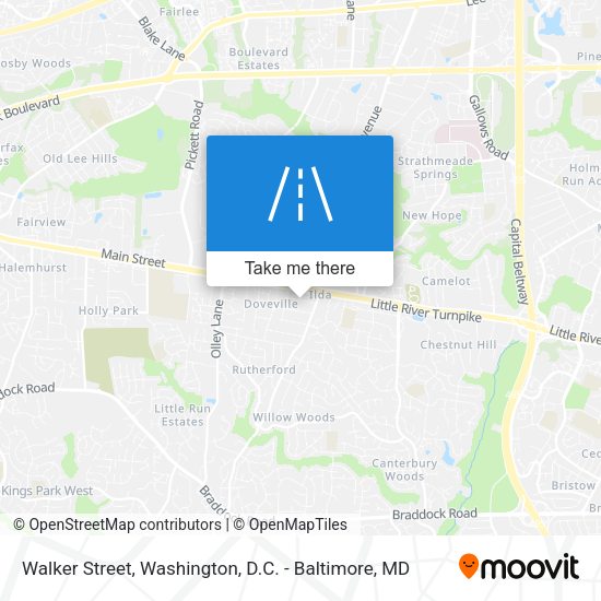 Walker Street map