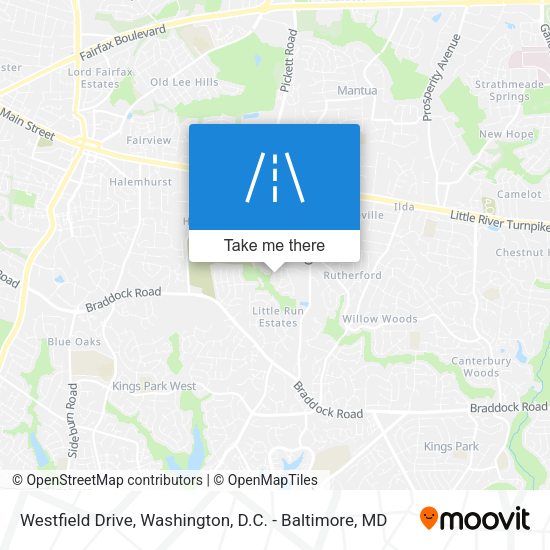 Mapa de Westfield Drive