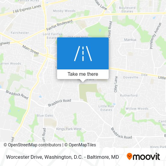 Mapa de Worcester Drive