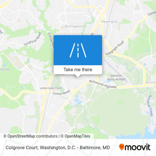 Mapa de Colgrove Court
