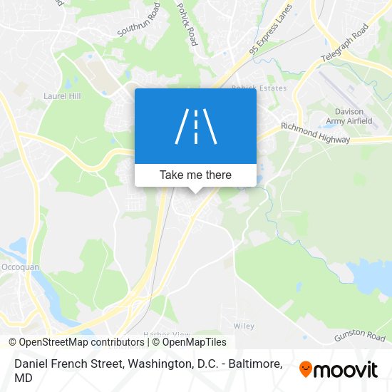 Mapa de Daniel French Street
