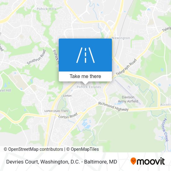 Devries Court map