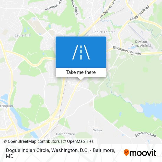 Mapa de Dogue Indian Circle