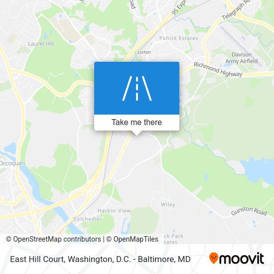 East Hill Court map