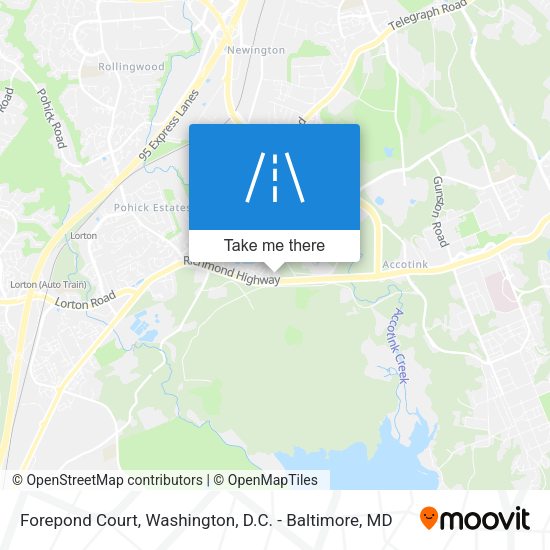 Forepond Court map