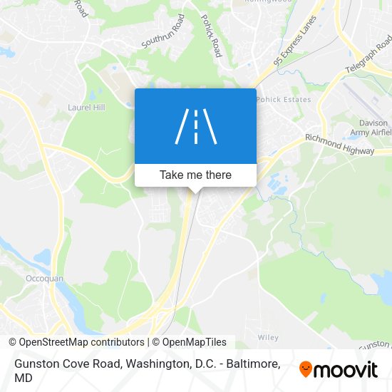 Mapa de Gunston Cove Road