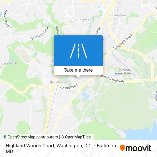 Highland Woods Court map