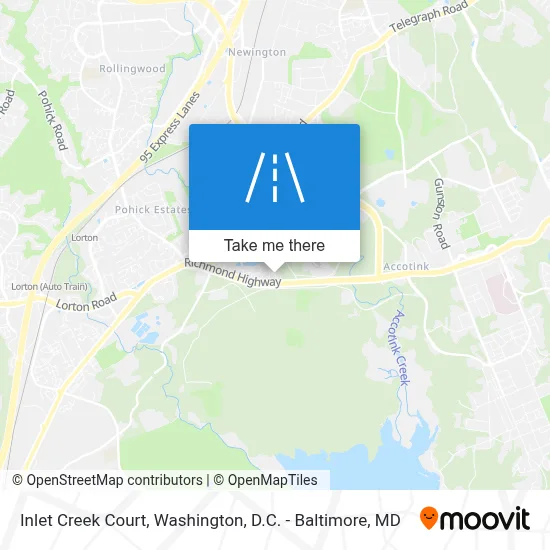 Inlet Creek Court map