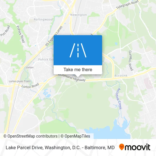 Lake Parcel Drive map