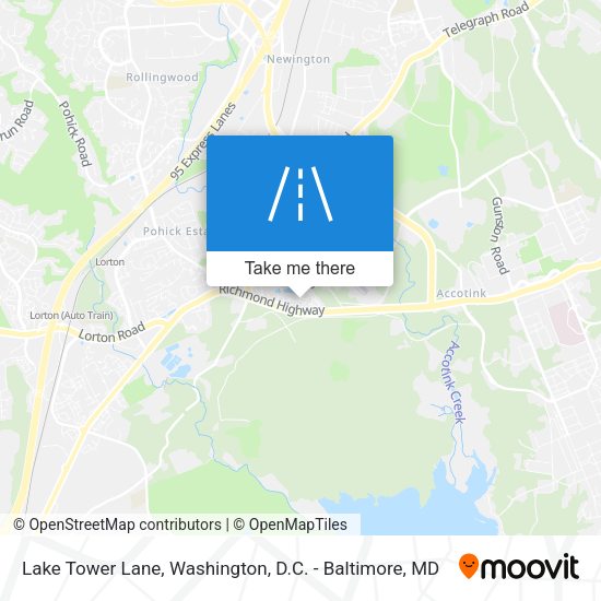 Mapa de Lake Tower Lane