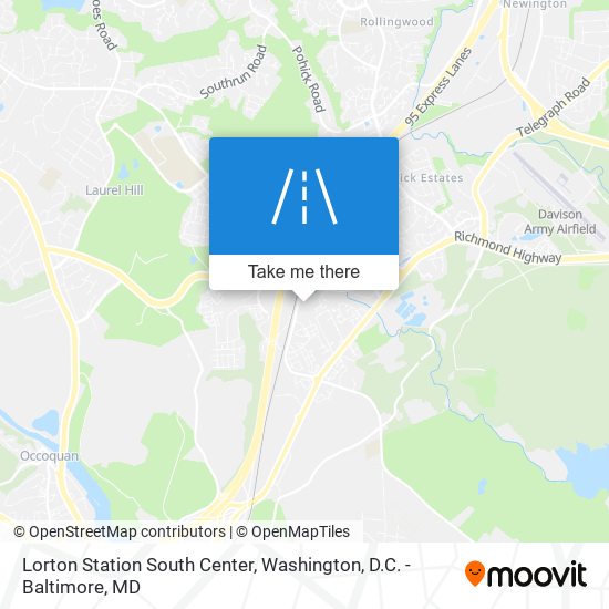 Mapa de Lorton Station South Center