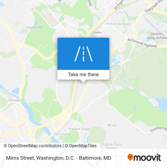Mims Street map
