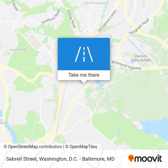 Sebrell Street map