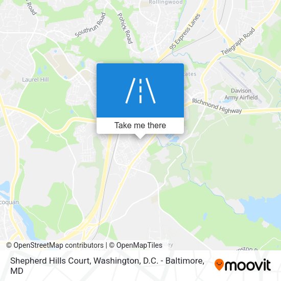 Mapa de Shepherd Hills Court