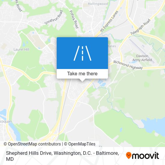 Shepherd Hills Drive map