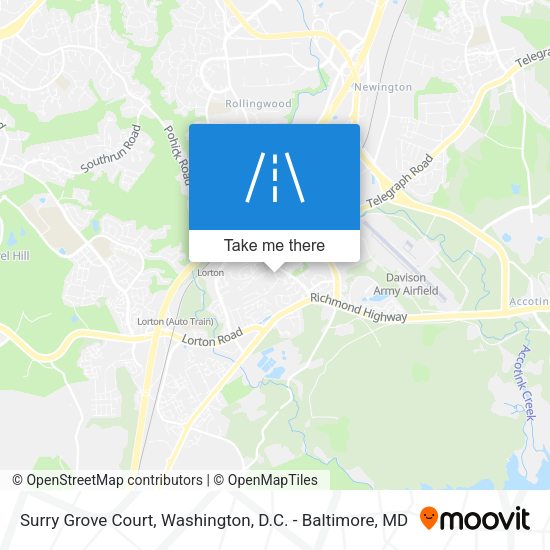 Surry Grove Court map