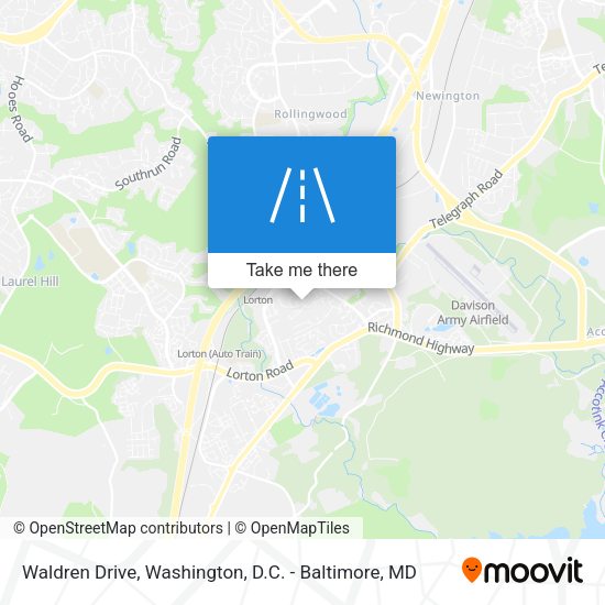 Waldren Drive map