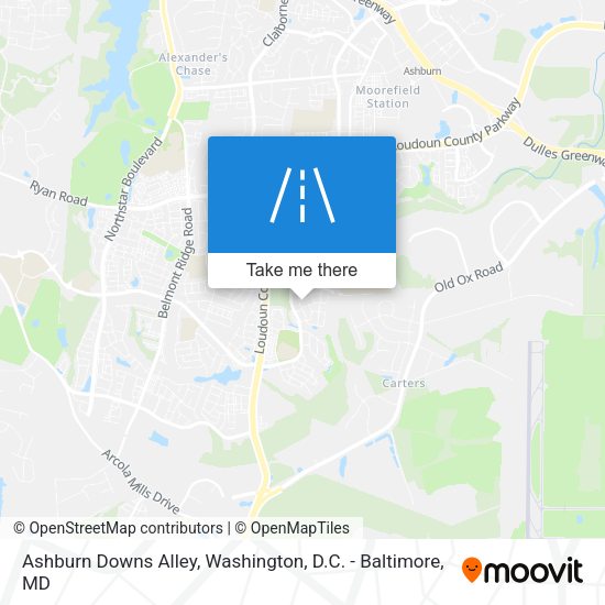 Mapa de Ashburn Downs Alley