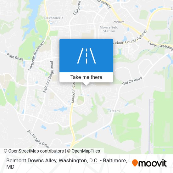 Mapa de Belmont Downs Alley