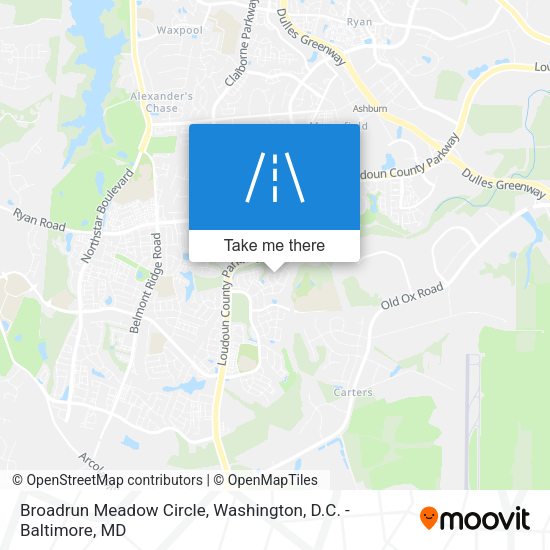 Broadrun Meadow Circle map