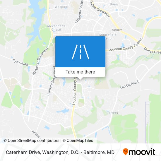 Caterham Drive map