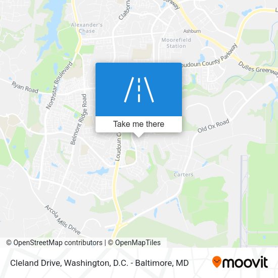Cleland Drive map
