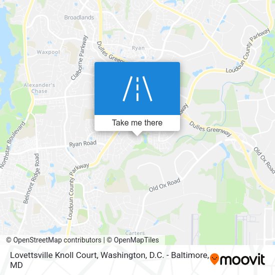 Mapa de Lovettsville Knoll Court