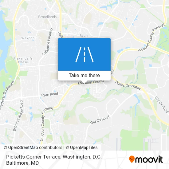 Picketts Corner Terrace map