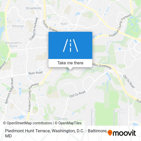 Piedmont Hunt Terrace map