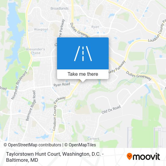 Taylorstown Hunt Court map