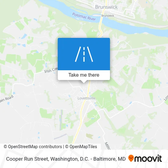 Cooper Run Street map